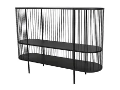 Sidetable Alexia - Metaal - 2 Planken - Zwart