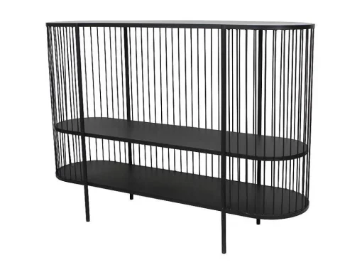 Sidetable Alexia - Metaal - 2 Planken - Zwart