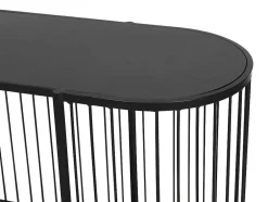 Sidetable Alexia - Metaal - 2 Planken - Zwart