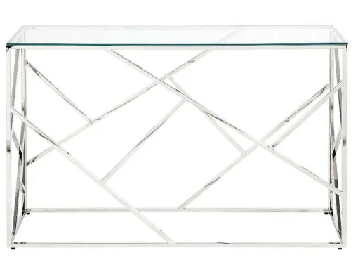 Sidetable Athena - Gehard Glas En Staal - Chroomkleurig - Van Pascal Morabito