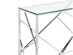 Sidetable Athena - Gehard Glas En Staal - Chroomkleurig - Van Pascal Morabito