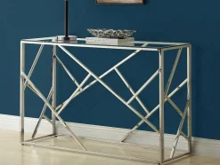 Sidetable Athena - Gehard Glas En Staal - Chroomkleurig - Van Pascal Morabito