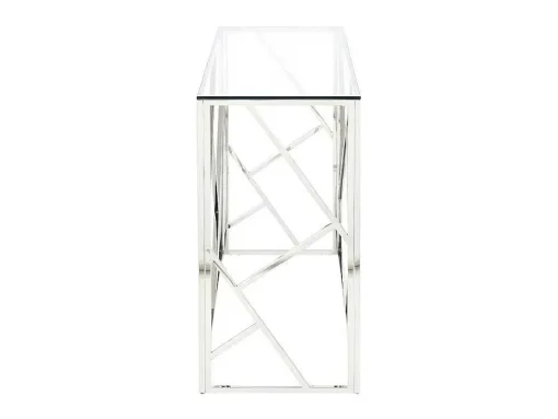 Sidetable Athena - Gehard Glas En Staal - Chroomkleurig - Van Pascal Morabito