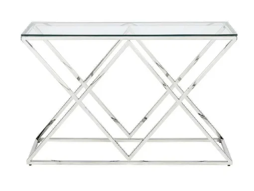 Sidetable Charlotte - Gehard Glas En Staal - Chroomkleurig - Van Pascal Morabito
