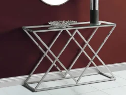 Sidetable Charlotte - Gehard Glas En Staal - Chroomkleurig - Van Pascal Morabito