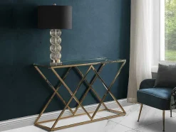 Sidetable Charlotte - Gehard Glas En Staal - Goudkleurig - Van Pascal Morabito