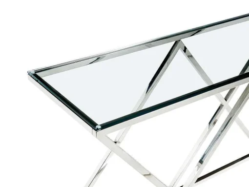 Sidetable Charlotte - Gehard Glas En Staal - Chroomkleurig - Van Pascal Morabito