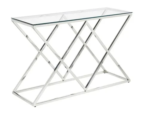 Sidetable Charlotte - Gehard Glas En Staal - Chroomkleurig - Van Pascal Morabito