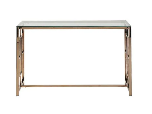 Sidetable Clotilde - Gehard Glas En Staal - Koperkleurig - Van Pascal Morabito