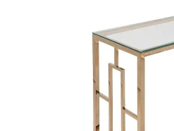 Sidetable Clotilde - Gehard Glas En Staal - Koperkleurig - Van Pascal Morabito