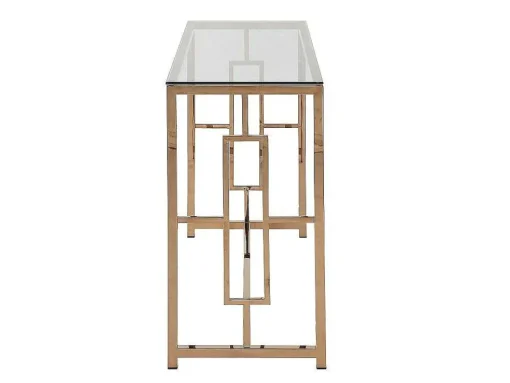 Sidetable Clotilde - Gehard Glas En Staal - Koperkleurig - Van Pascal Morabito