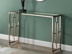 Sidetable Clotilde - Gehard Glas En Staal - Koperkleurig - Van Pascal Morabito