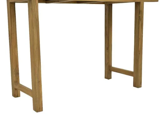 Sidetable Met 3 Lades In Teak - Kleur: Houtlook - Wekea