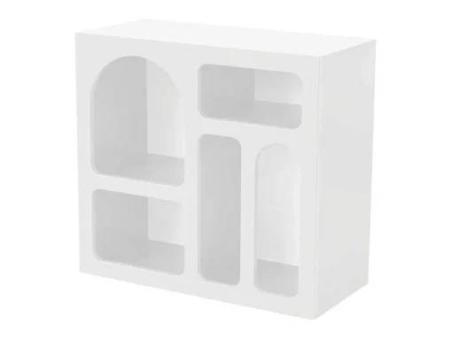 Sidetable Met 5 Nissen - Wit - Luela