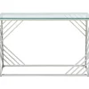 Sidetable Van Gehard Glas En Roestvrij Staal - Chroom - Simato - Van Pascal Morabito