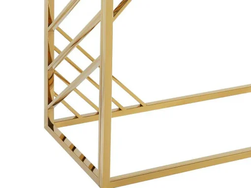 Sidetable Van Gehard Glas En Roestvrij Staal - Goud - Simato - Van Pascal Morabito