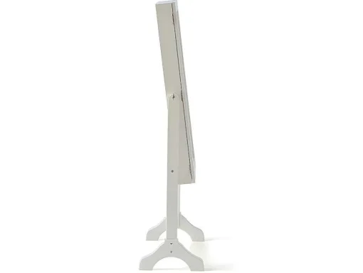 Sieradenkastje Met Spiegel Berenice - Mdf En Grenen - 120 X 39 X 30 Cm - Wit