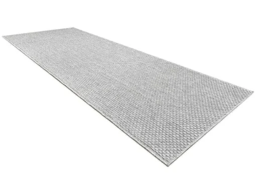 Sisal Tapijt, Loper Timo 6272 Buitenshuis Grijskleuring 80X250 Cm