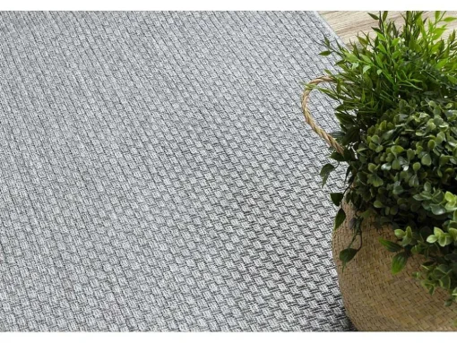 Sisal Tapijt, Loper Timo 6272 Buitenshuis Grijskleuring 80X250 Cm