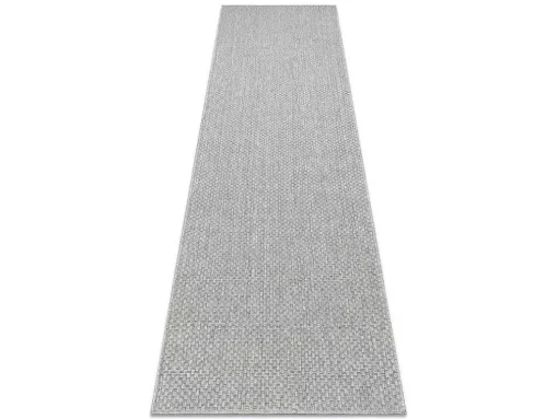 Sisal Tapijt, Loper Timo 6272 Buitenshuis Grijskleuring 80X250 Cm
