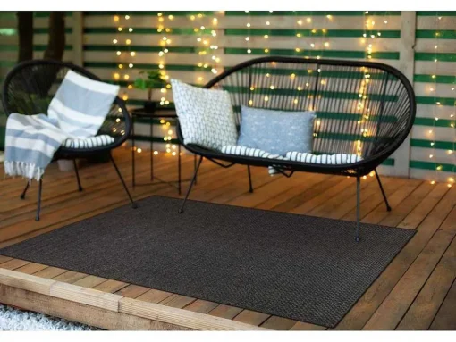 Sisal Tapijt Timo 0000 Buitenshuis Zwart 160X220 Cm