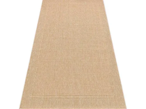 Sisal Tapijt Timo 5979 Buitenshuis Kader Donker Beige 180X270 Cm