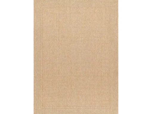 Sisal Tapijt Timo 5979 Buitenshuis Kader Donker Beige 180X270 Cm