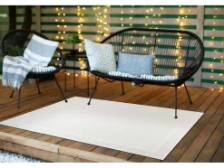 Sisal Tapijt Timo 5979 Buitenshuis Kader Wit 180X270 Cm