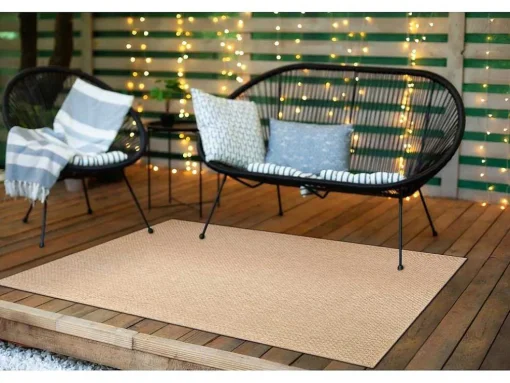 Sisal Tapijt Timo 6272 Buitenshuis Donker Beige 240X330 Cm