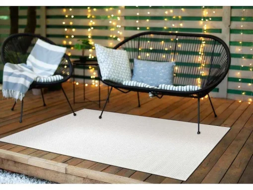 Sisal Tapijt Timo 6272 Buitenshuis Wit 120X170 Cm