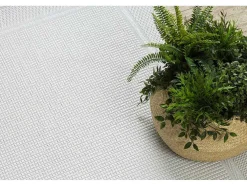 Sisal Tapijt Timo 5979 Buitenshuis Kader Wit 180X270 Cm