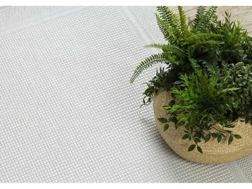 Sisal Tapijt Timo 5979 Buitenshuis Kader Wit 180X270 Cm