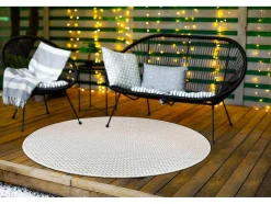 Sisal Tapijt Timo 6272 Cirkel Buitenshuis Wit Cercle 200 Cm