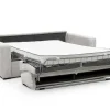 Slaapbank 4 Zitplaatsen Met Stoffen Bekleding In Cremewit Snel Ombouwbaar Matrasbreedte: 160 Cm Matrasdikte: 14 Cm Mondovi