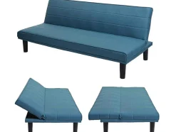 Slaapbank Mcw-J17, Turquoise-Blauw