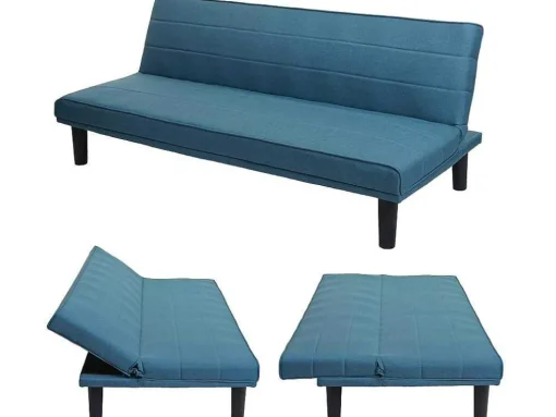 Slaapbank Mcw-J17, Turquoise-Blauw
