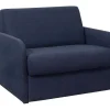 Slaapfauteuil Met Matras Van Stof Nadoa - Slaapafmeting 70 Cm - Blauw