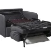 Slaapfauteuil Met Matras Van Stof Nadoa - Slaapafmeting 70 Cm - Antraciet