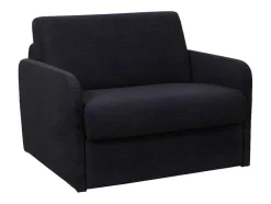 Slaapfauteuil Met Matras Van Stof Nadoa - Slaapafmeting 100 Cm - Donkergrijs