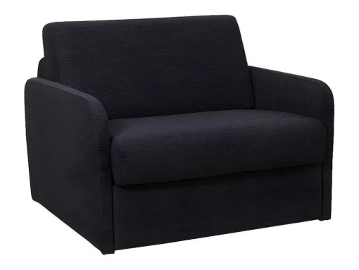Slaapfauteuil Met Matras Van Stof Nadoa - Slaapafmeting 100 Cm - Donkergrijs