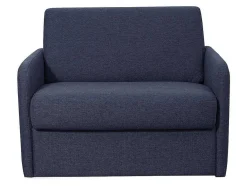 Slaapfauteuil Met Matras Van Stof Nadoa - Slaapafmeting 70 Cm - Blauw