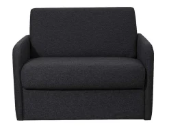 Slaapfauteuil Met Matras Van Stof Nadoa - Slaapafmeting 100 Cm - Donkergrijs