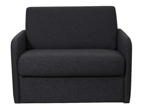Slaapfauteuil Met Matras Van Stof Nadoa - Slaapafmeting 100 Cm - Donkergrijs