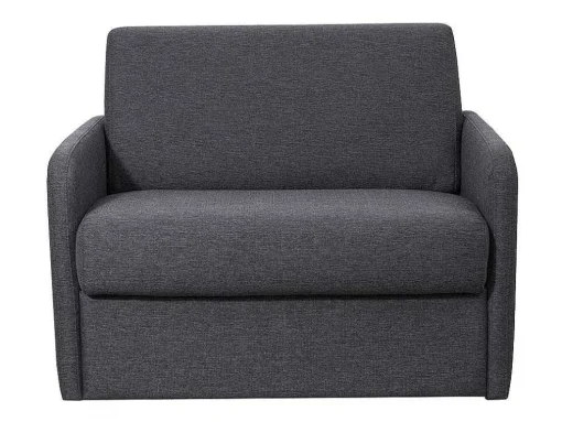 Slaapfauteuil Met Matras Van Stof Nadoa - Slaapafmeting 70 Cm - Antraciet