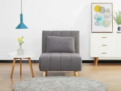Slaapfauteuil Strevi - Stof - Grijs