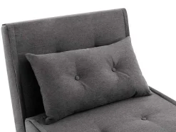 Slaapfauteuil Van Antracietgrijze Stof Uribia