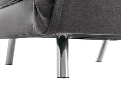 Slaapfauteuil Van Antracietgrijze Stof Uribia