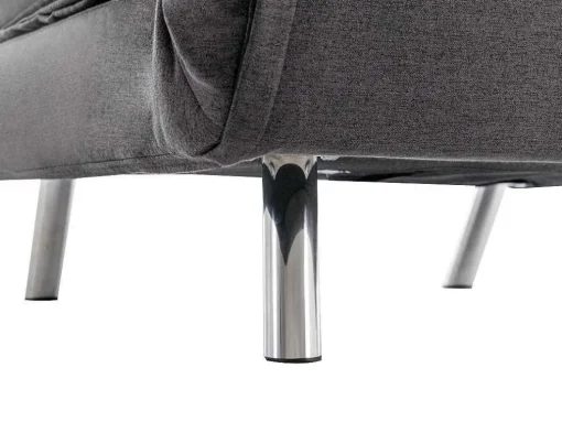 Slaapfauteuil Van Antracietgrijze Stof Uribia