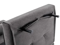Slaapfauteuil Van Antracietgrijze Stof Uribia