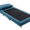 Slaapfauteuil Van Blauwe Stof Uribia